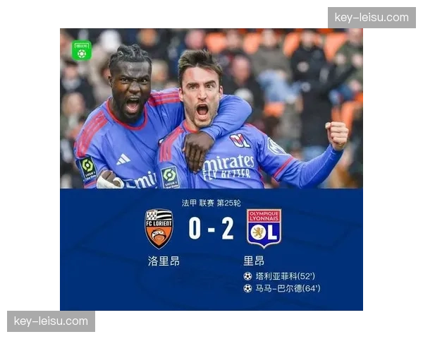里昂2-0战胜洛里昂，终结连续9场不胜纪录